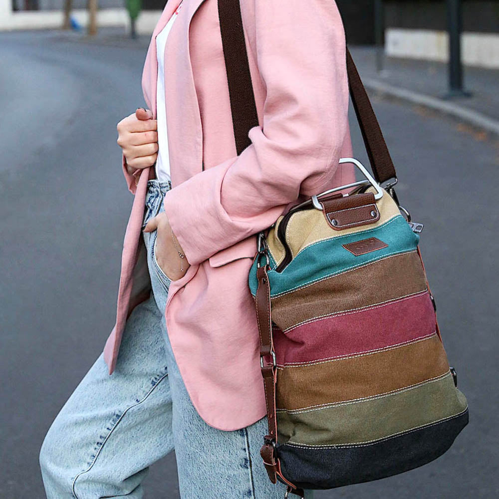 Rucsac dama convertibil in geanta Chloe, Multicolor 4