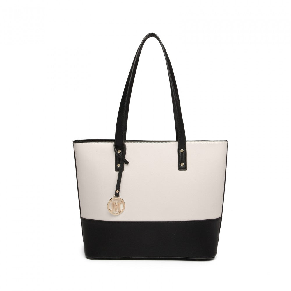 Geanta dama Madge, Negru/Bej 1