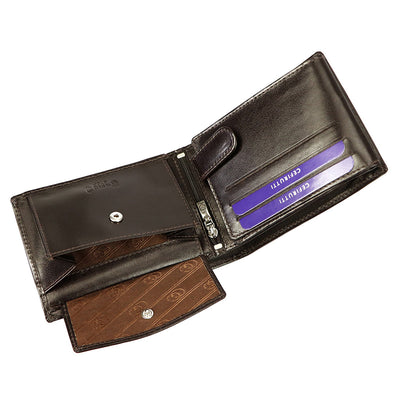 Portofel barbati din piele naturala GPB527, Cafeniu - cu Protectie RFID 5