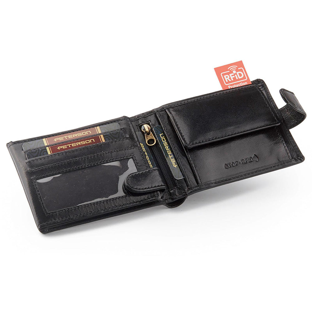 Portofel barbati din piele naturala GPB770, Negru - cu Protectie RFID 3