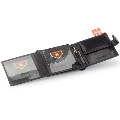 Portofel barbati din piele naturala GPB770, Negru - cu Protectie RFID 5