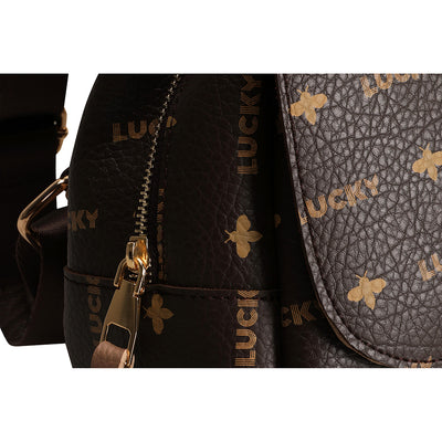 Lucky Bees | Rucsac dama ASR-RD023, Cafeniu 3