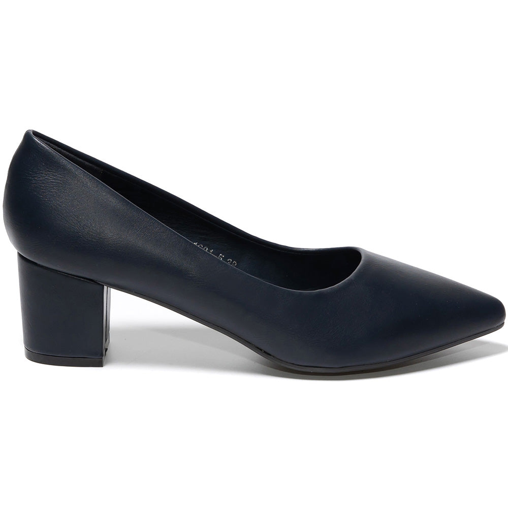 Pantofi dama Antonietta, Bleumarin 3