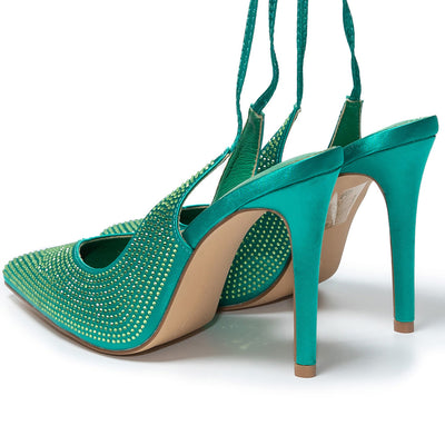 Pantofi dama Azumy, Verde 4