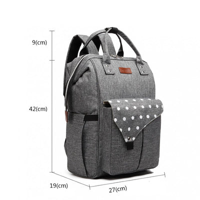 Rucsac multifunctional mamici Baby, Gri 6