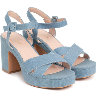 Sandale dama Bridgett, Bleu 2
