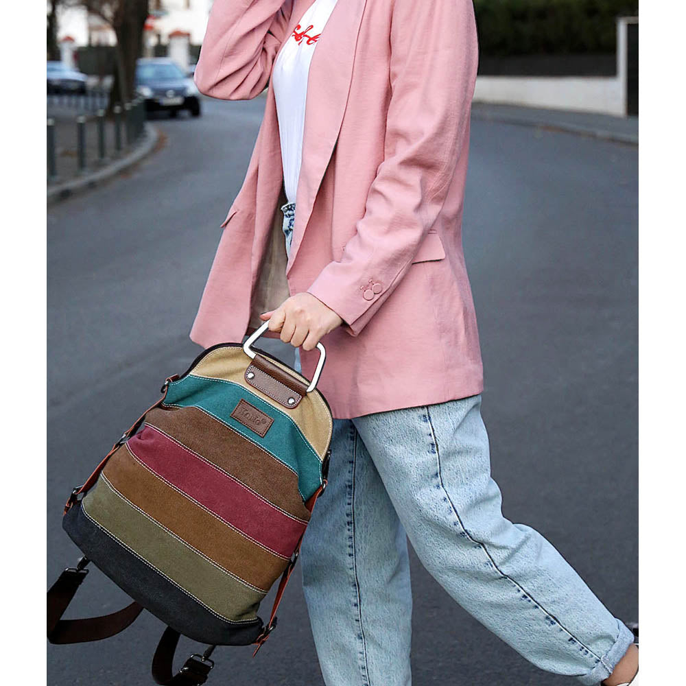 Rucsac dama convertibil in geanta Chloe, Multicolor 2