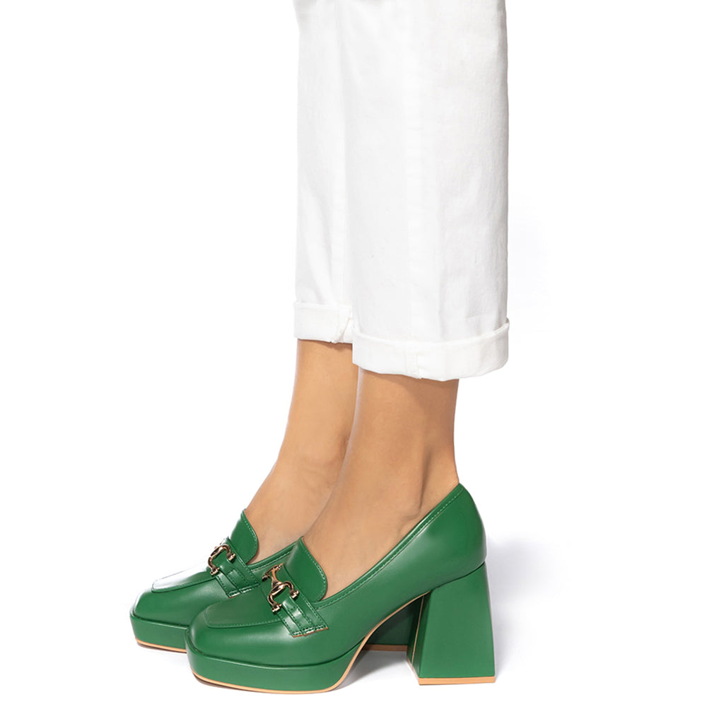 Pantofi dama Echidna, Verde inchis 1