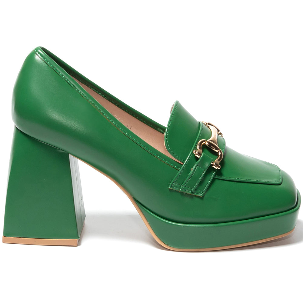 Pantofi dama Echidna, Verde inchis 3