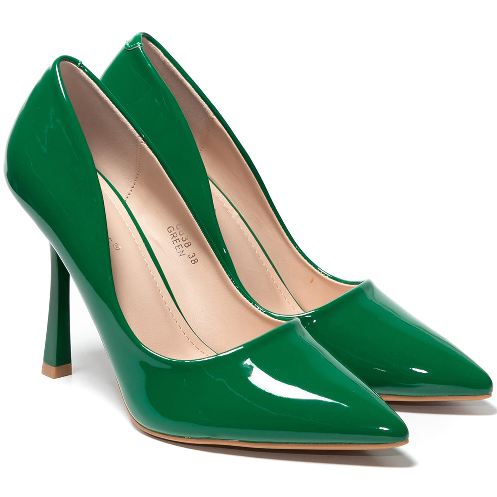Pantofi dama Echo, Verde inchis 2