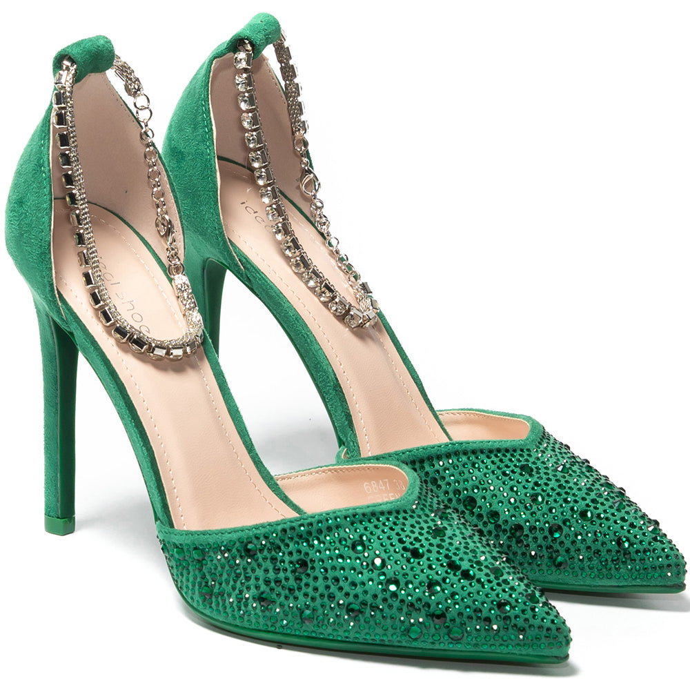 Pantofi dama Eden, Verde 2