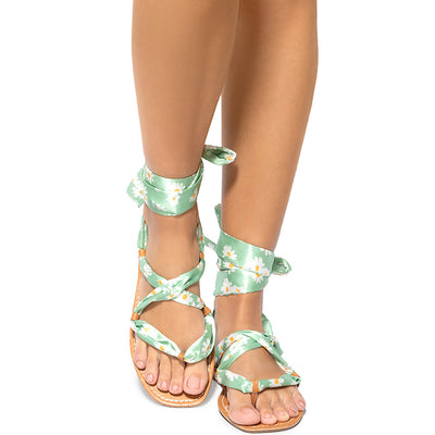 Sandale dama Elpidia, Verde 1