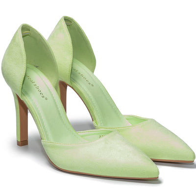 Pantofi dama Emylin, Verde deschis 2
