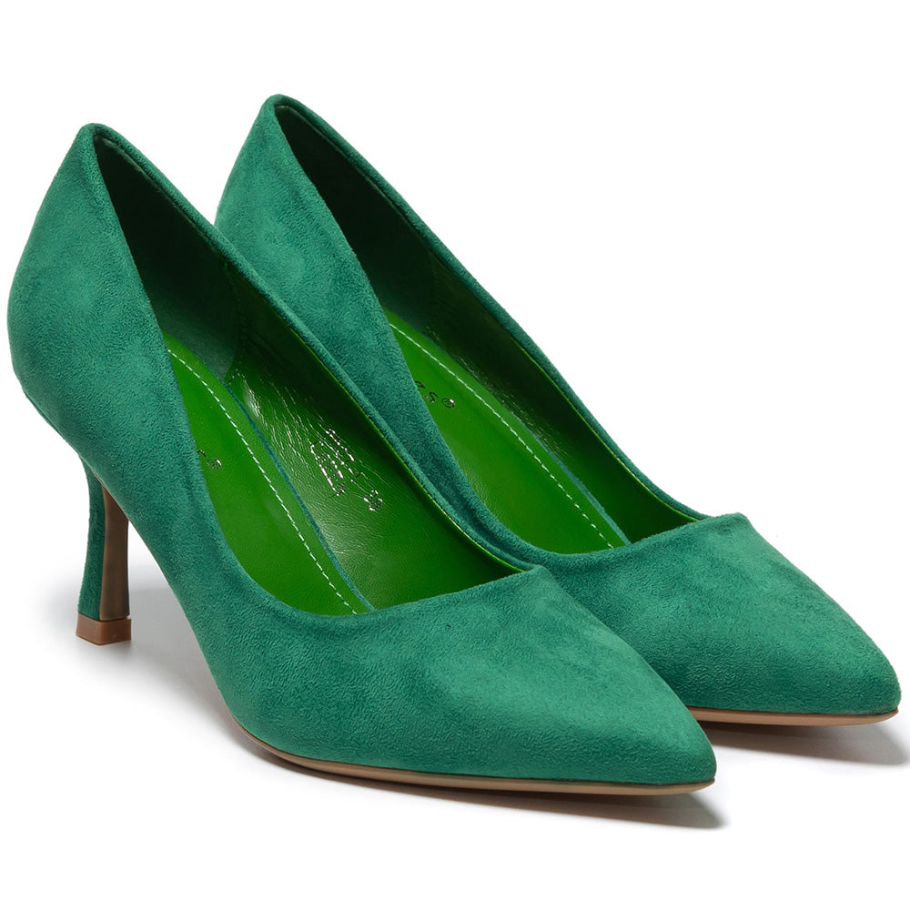 Pantofi dama Faenona, Verde 2