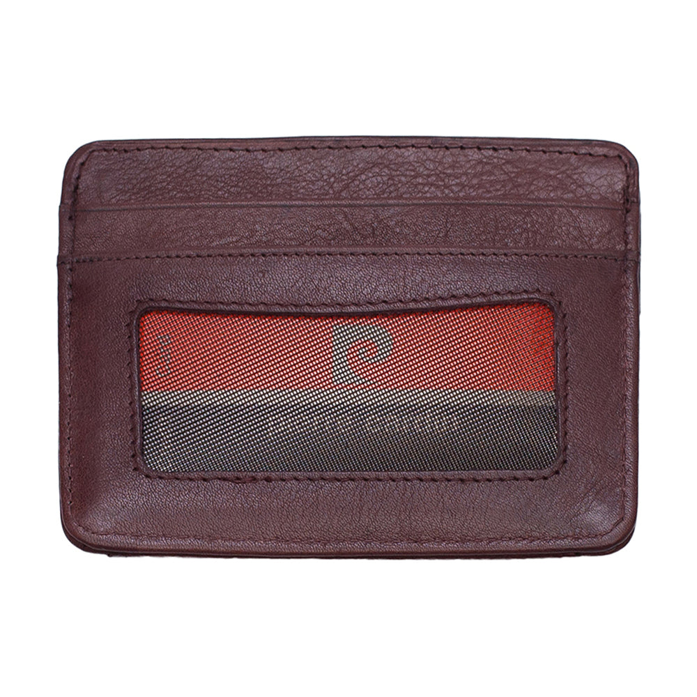 Pierre Cardin | Port card barbati din piele naturala GPB007, Burgundy 4