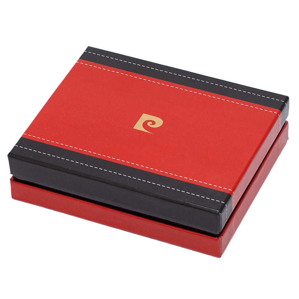 Pierre Cardin | Port card barbati din piele naturala GPB007, Burgundy 5