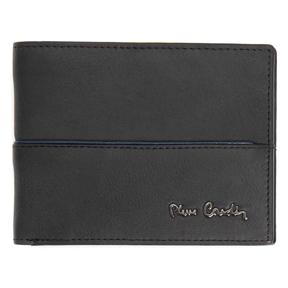 Pierre Cardin | Portofel barbati din piele naturala GPB057, Negru/Albastru 1