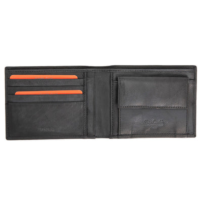 Pierre Cardin | Portofel barbati din piele naturala GPB057, Negru/Albastru 3