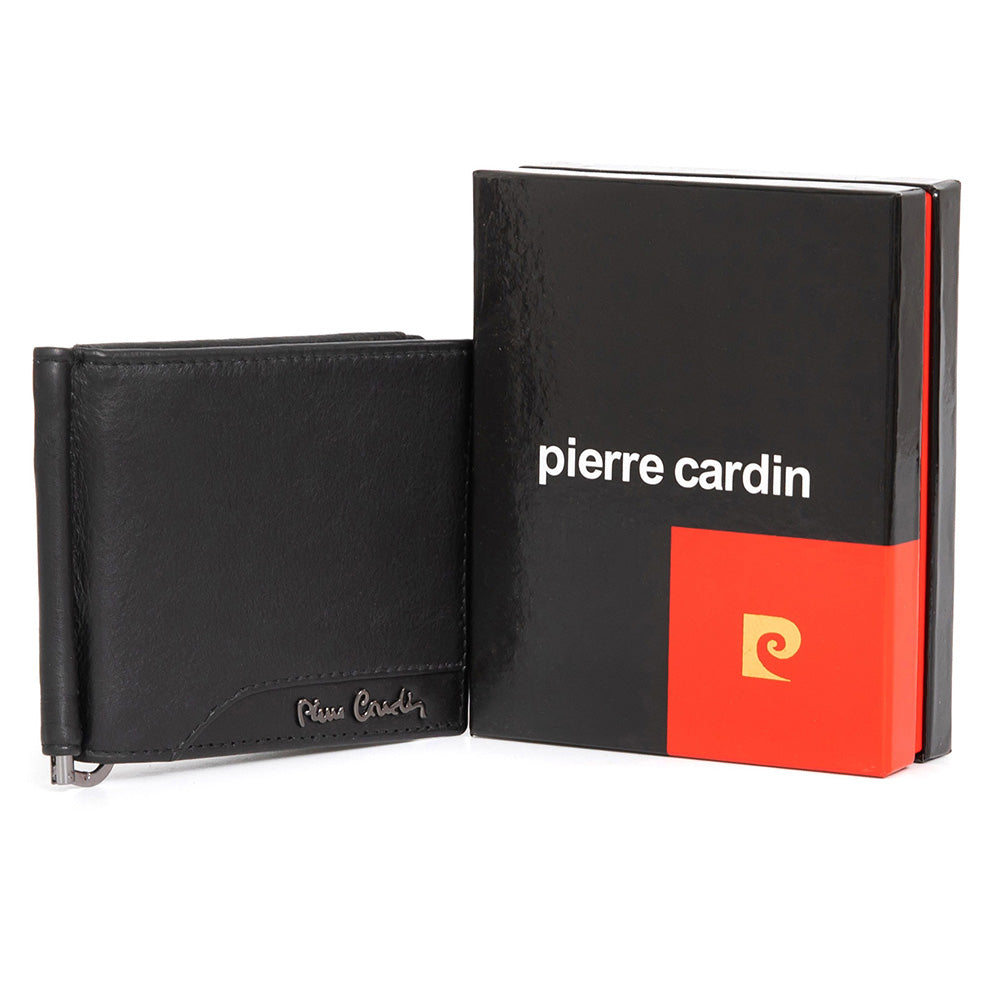 Pierre Cardin | Port card barbati din piele naturala GPB064, Negru 2