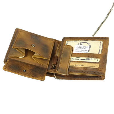 Portofel barbati din piele naturala GPB706, Maro - cu Protectie RFID 5