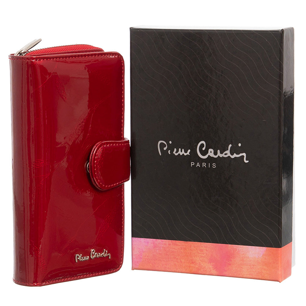 Pierre Cardin | Portofel dama din piele naturala GPD017, Rosu 2