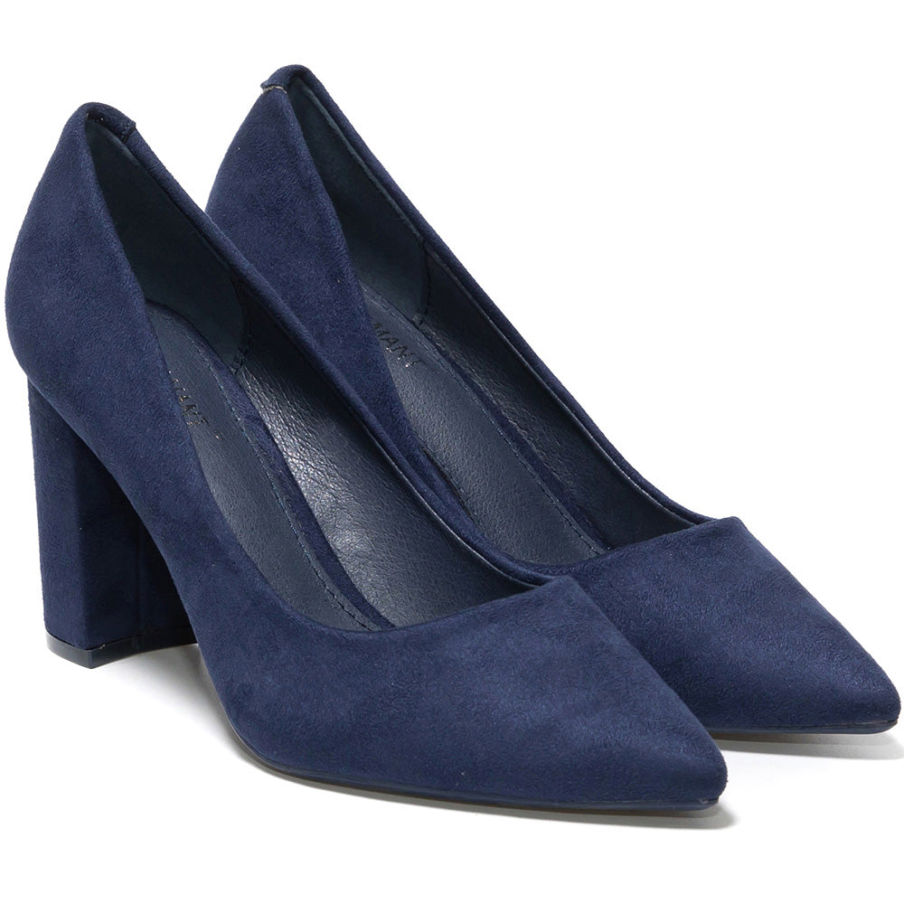 Pantofi dama Natalina, Bleumarin 2