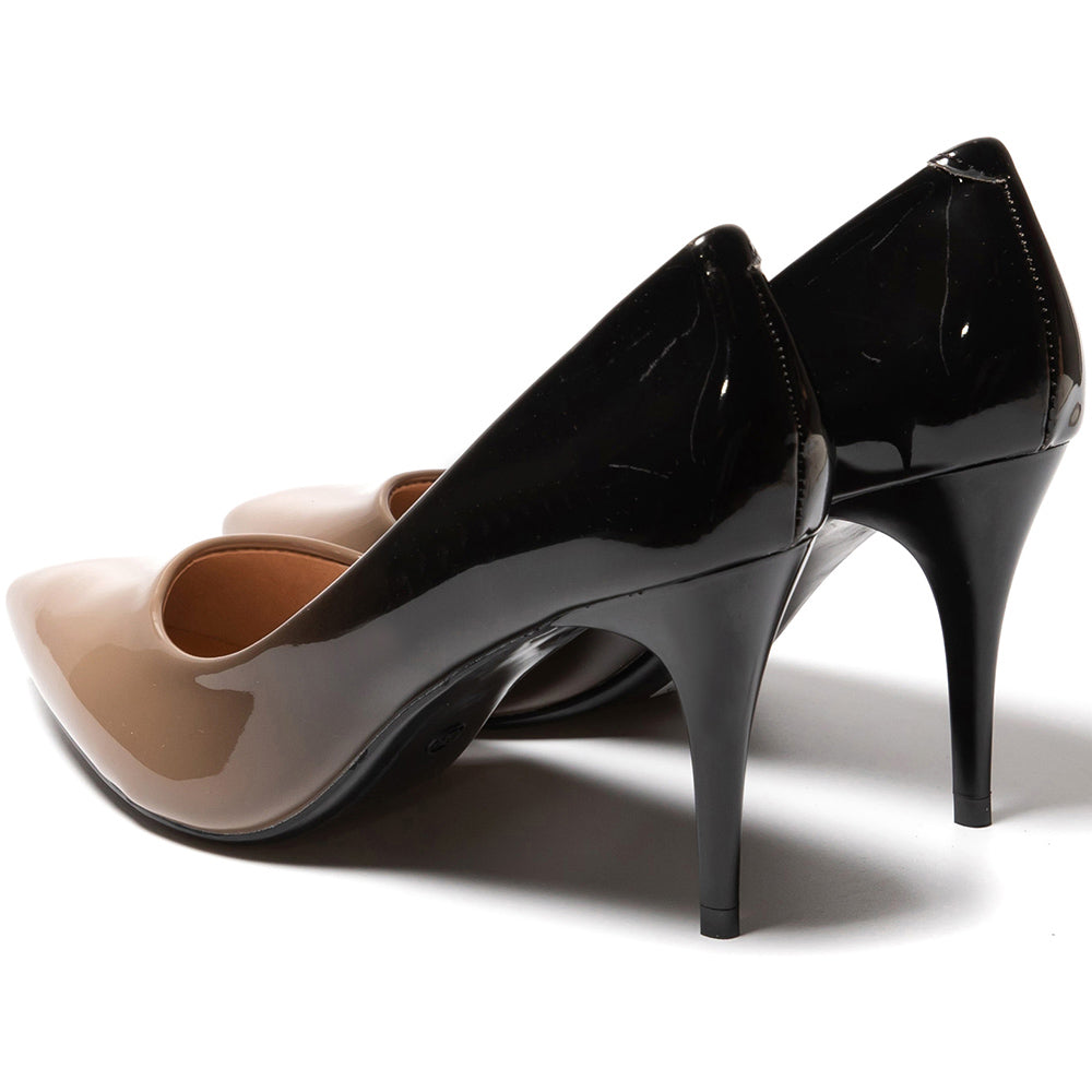 Pantofi dama Isona, Negru/Maro 4
