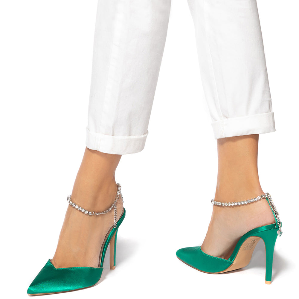 Pantofi dama Kalapini, Verde 1