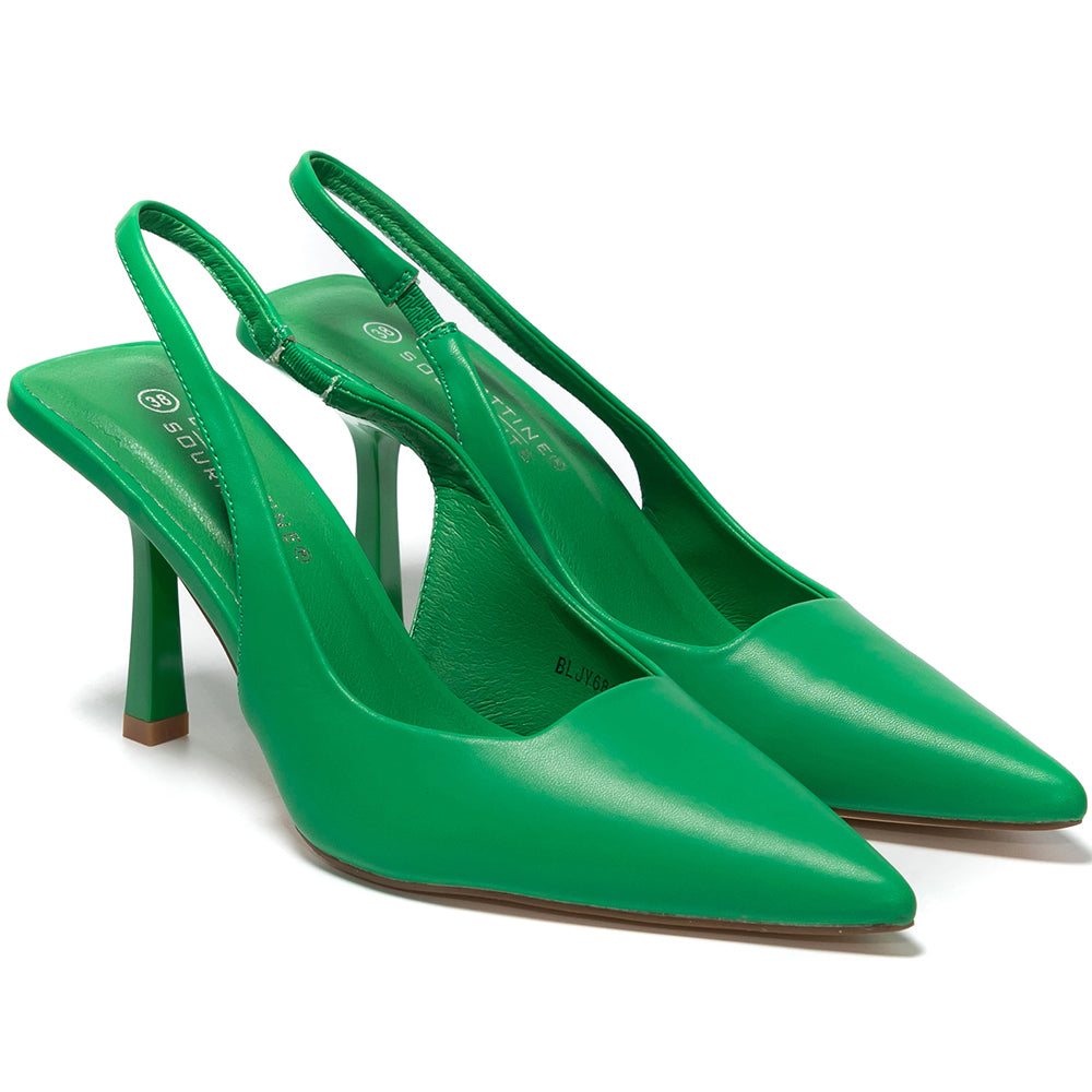 Pantofi dama Kaleema, Verde 2