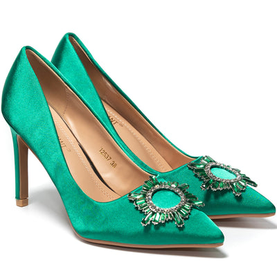 Pantofi dama Kallista, Verde 2