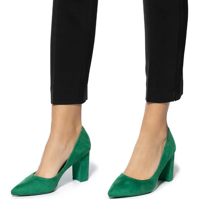 Pantofi dama Kizzy, Verde 1