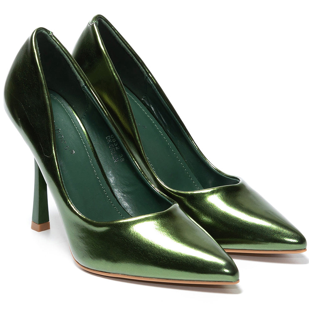 Pantofi dama Latoya, Verde inchis 2