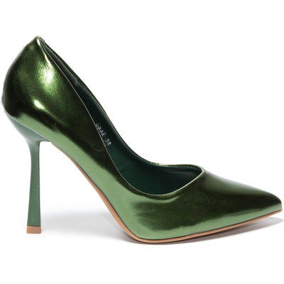 Pantofi dama Latoya, Verde inchis 3