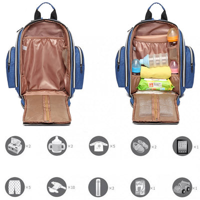 Rucsac multifunctional mamici Nazdravan, Albastru 4