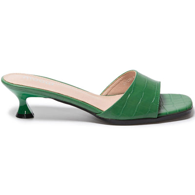 Papuci dama Enia, Verde 3