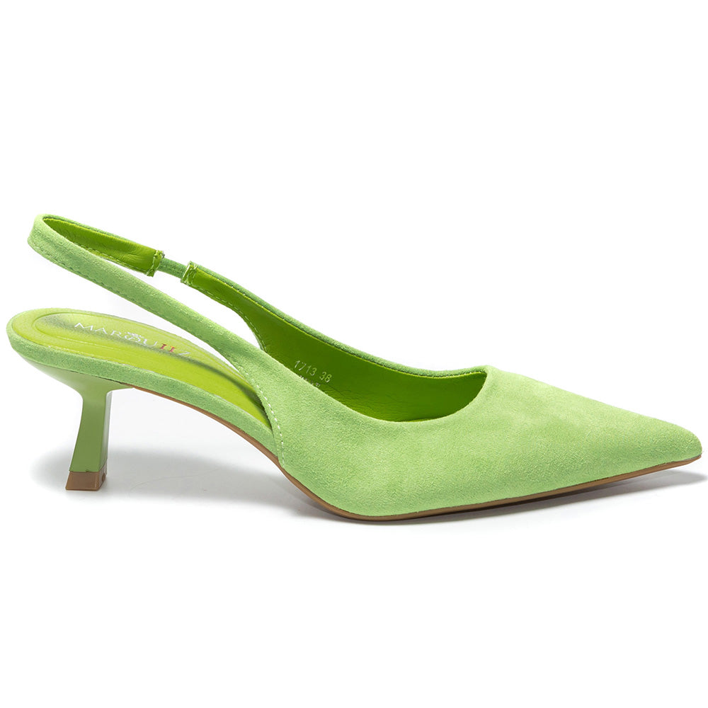 Pantofi dama Renesmee, Verde deschis 3