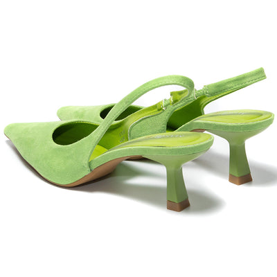 Pantofi dama Renesmee, Verde deschis 4
