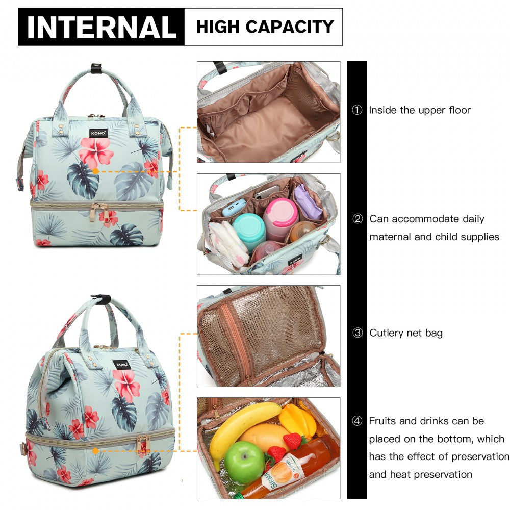 Rucsac multifunctional mamici Rodney, Floral 5