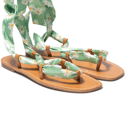 Sandale dama Elpidia, Verde 2