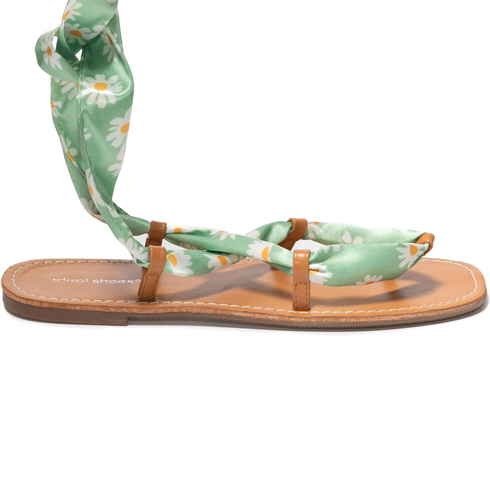 Sandale dama Elpidia, Verde 3