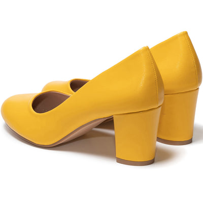 Pantofi dama Selvaggia, Galben 4