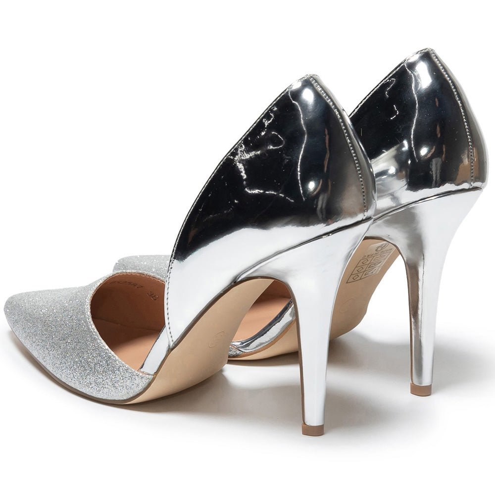 Pantofi dama Sibenna, Argintiu 4