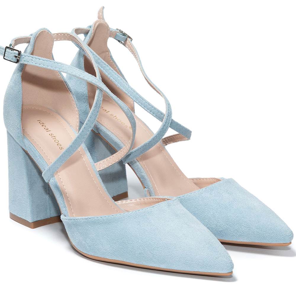 Pantofi dama Yarita, Bleu 2