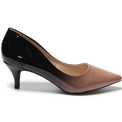 Pantofi dama Zaya, Negru/Bej 3