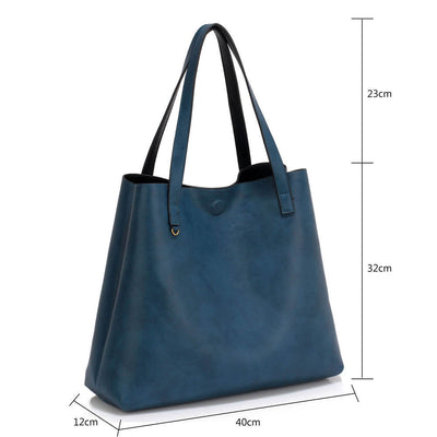 Geanta dama Carlie, Negru/Bleumarin 4