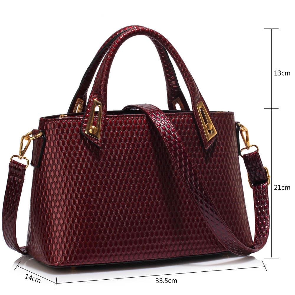 Geanta dama Bertha, Burgundy 4