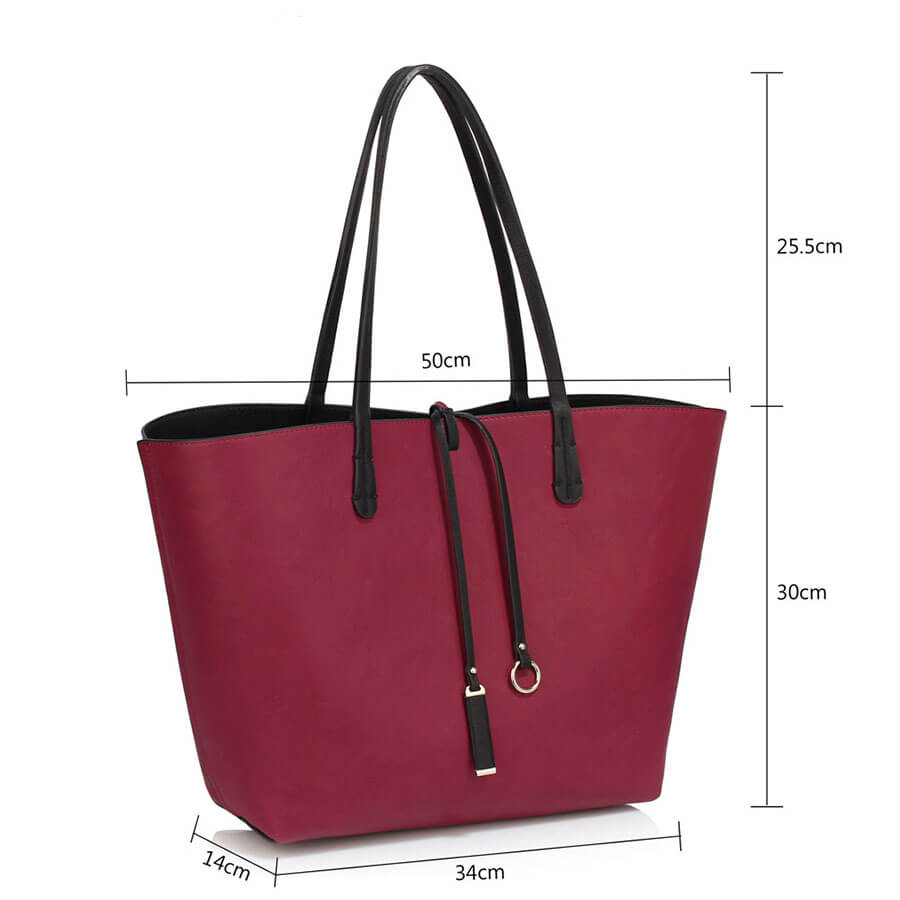 Geanta dama Bessie, Burgundy 5