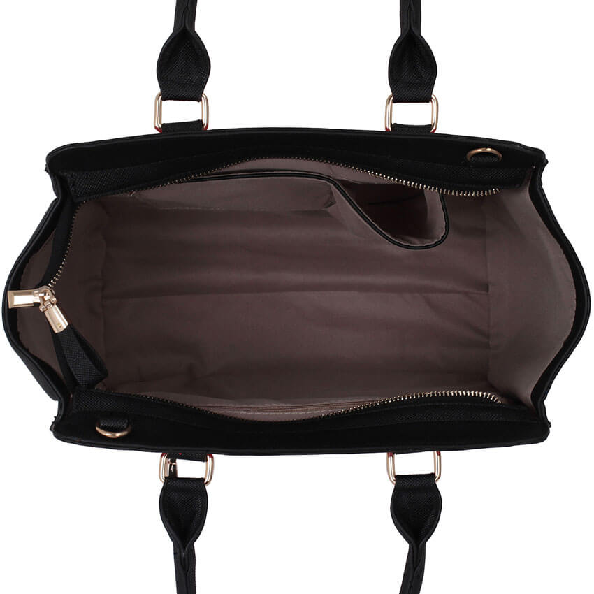 Geanta dama Debbie, Negru/Rosu 2