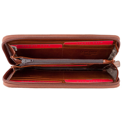 Pierre Cardin | Portofel dama din piele naturala GPD127, Maro 4