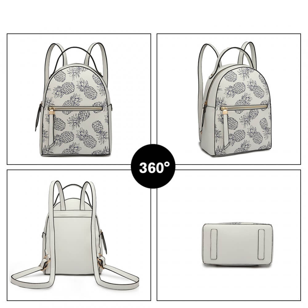 Rucsac dama Zasha, Alb 4